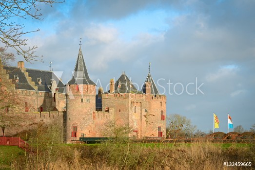 Bild på The Muiderslot with moat a well-preserved medieval castle 